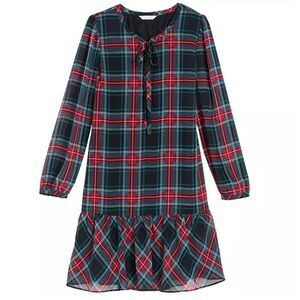 Draper James Rosanne Shift Dress in Georgia Plaid Belle Meade, NWT, Large